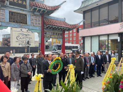 羅省中華會館暨南加州全僑各界  緬懷國父孫中山先生獻花致敬